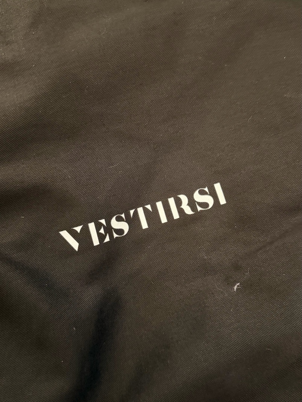 Vestirsi Black Logo Tote or Dust Bag